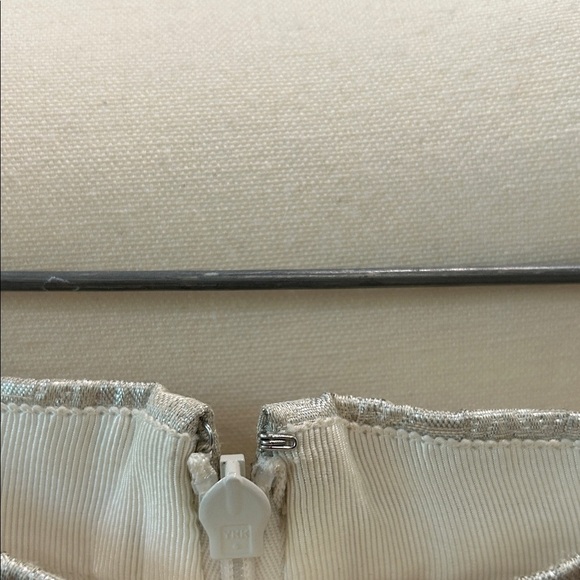 J. Crew Silver Textured Mini Skirt  JT - Picture 4 of 4